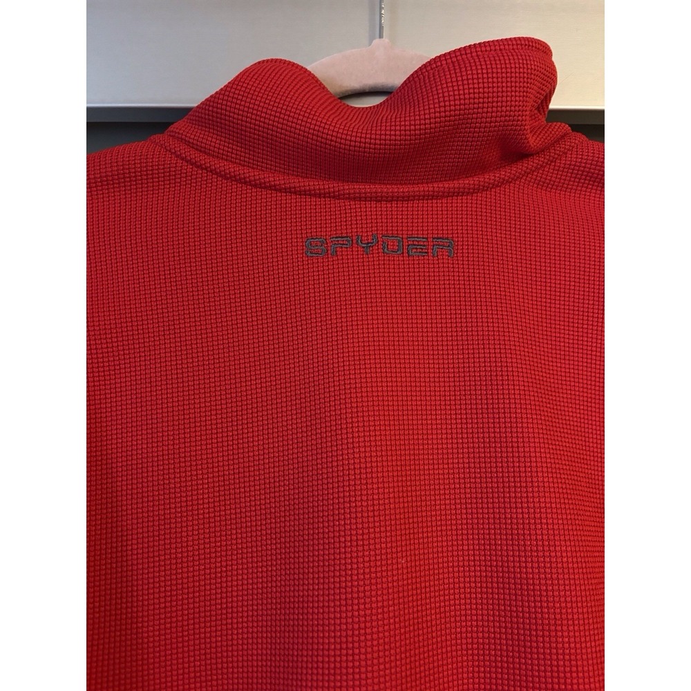 Spyder Men's Raider 1/4 Zip Sweater Red Size Medium‎ - Picture 4 of 8